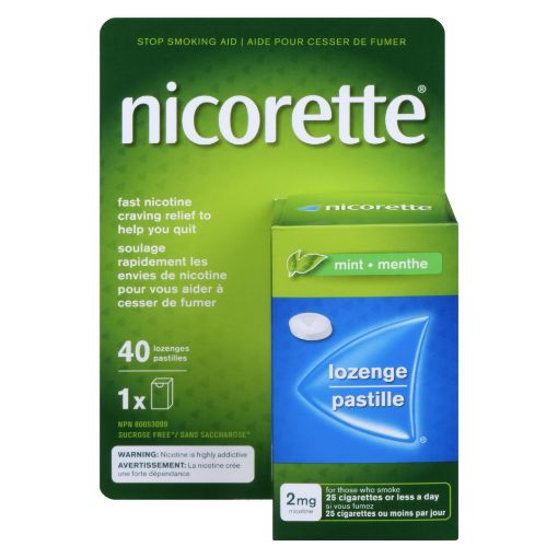 Picture of NICORETTE LOZENGE - MINT 2MG 40S