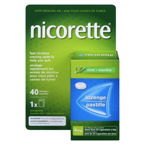 Picture of NICORETTE LOZENGE - MINT 4MG 40S