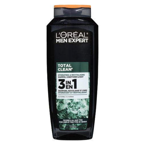 Picture of LOREAL MENS EXPERT 3IN1 TOTAL CLEAN SHAMPOO 375ML