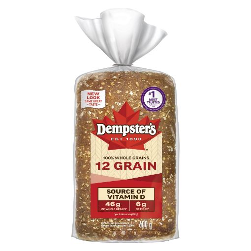 Picture of DEMPSTERS WHOLE GRAIN BREAD - 12 GRAIN 600GR                               