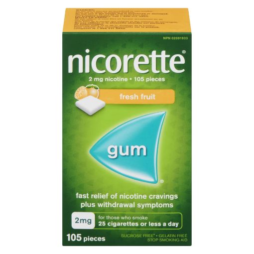 Picture of NICORETTE GUM - FRESH FRUIT 2MG 105S