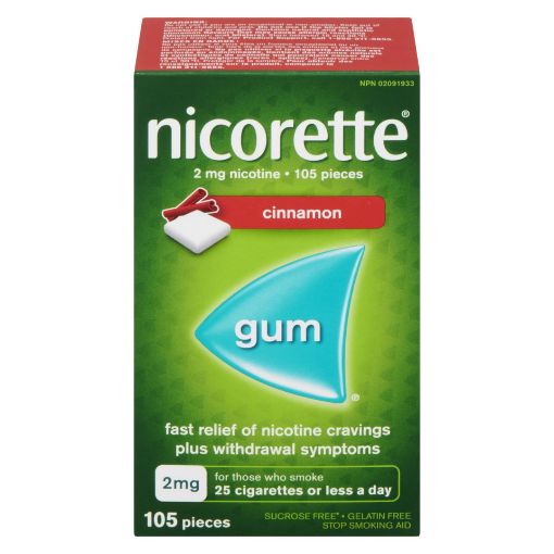 Picture of NICORETTE GUM - CINNAMON 2MG 105S                                          