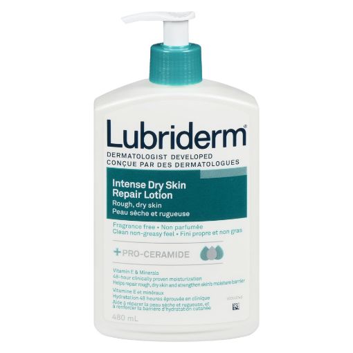Picture of LUBRIDERM INTENSE REPAIR LOTION - DRY SKIN 480ML                           