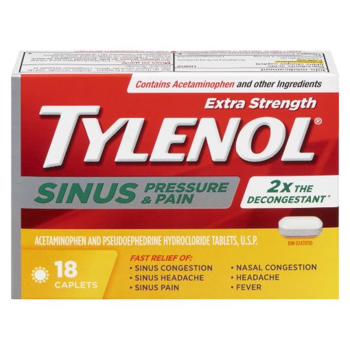 Picture of TYLENOL SINUS PRESSURE and PAIN 18S