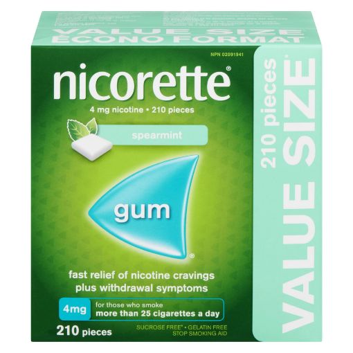 Picture of NICORETTE GUM 4MG - SPEARMINT 210S