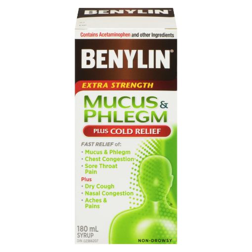 Picture of BENYLIN COLD and MUCUS SYRUP W/PHLEGM RELIEF 180ML
