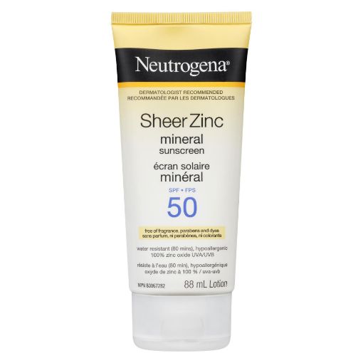 Picture of NEUTROGENA SHEER ZINC BODY SPF50 88ML                                      