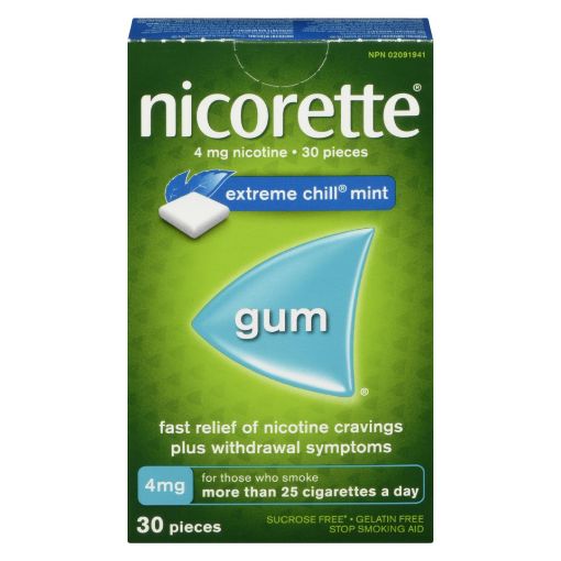 Picture of NICORETTE GUM - EXTREME CHILL MINT 4MG 30S                                 