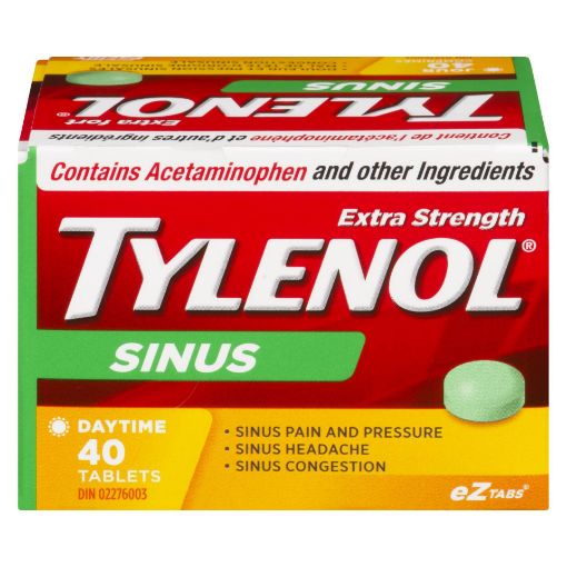 Picture of TYLENOL SINUS DAY - EXTRA STRENGTH TABLET 40S