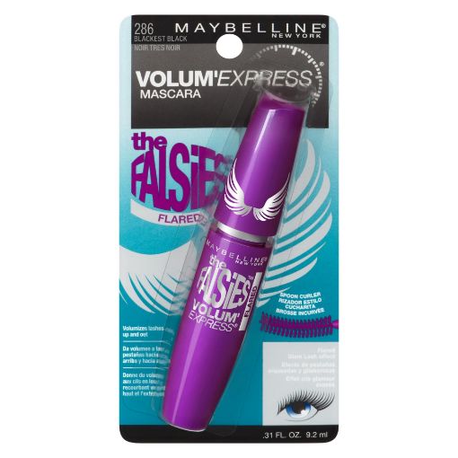 Picture of MAYBELLINE VOLUM EXPRESS FALSIES FLARED MASCARA - BLACKEST BLACK           