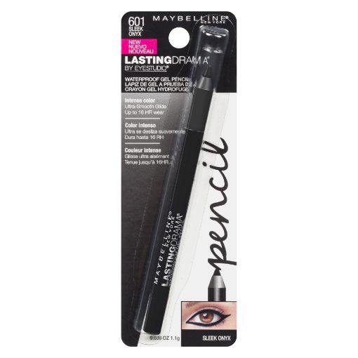 Picture of MAYBELLINE EYE STUDIO LASTING DRAMA WATERPROOF GEL PENCIL - SLEEK ONYX     