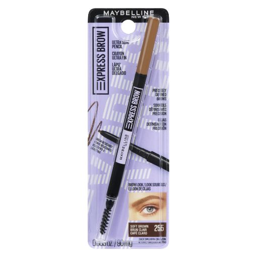 Picture of MAYBELLINE BROW ULTRA SLIM EYEBROW PENCIL - SOFT BROWN 0.6GR               