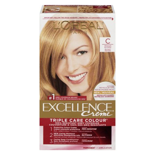 Picture of LOREAL EXCELLENCE HAIR COLOUR - MEDIUM BLONDE #C                           