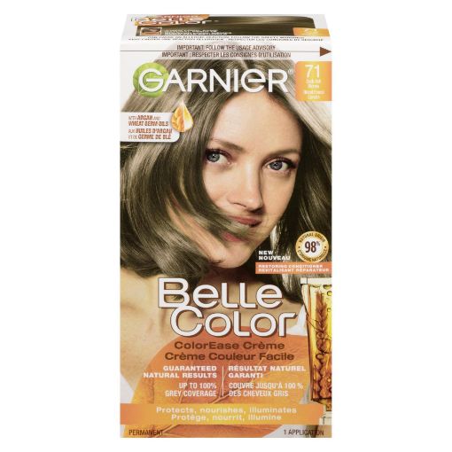 Picture of GARNIER BELLE COLOR HAIR COLOUR - DARK ASH BLONDE #71                      