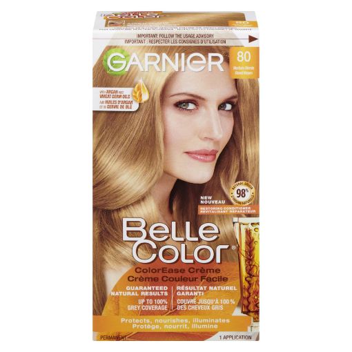 Picture of GARNIER BELLE COLOR HAIR COLOUR - MEDIUM BLONDE #80                        