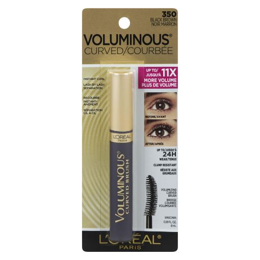 Picture of LOREAL VOLUMINOUS ORIGINAL CURVED BRUSH MASCARA - BROWN                    
