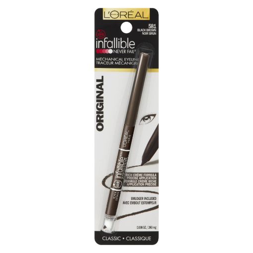 Picture of LOREAL INFALLIBLE NEVER FAIL EYE LINER - BLACK BROWN                       
