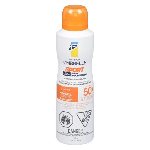 Picture of GARNIER OMBRELLE SUNSCREEN - CONTINUOUS SPRAY - SPORT - SPF50 122GR        
