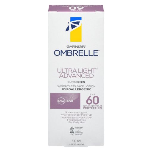 Picture of GARNIER OMBRELLE ULTRA FLUID LOTION - FACE SPF60 50ML                      