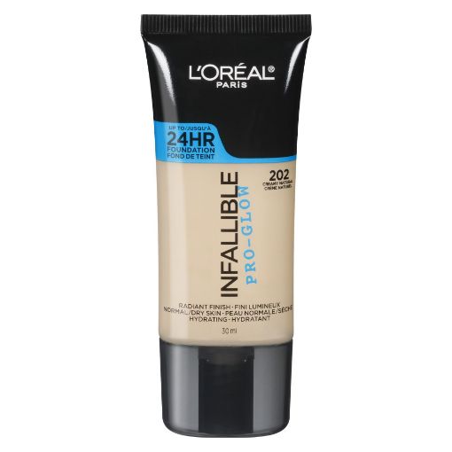 Picture of LOREAL INFALLIBLE PRO-GLOW FOUNDATION - CREAMY NAT 202 30ML                