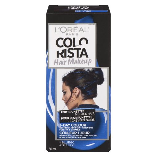 Picture of LOREAL COLORISTA HAIR MAKEUP BRUNETTE HAIR COLOUR - BLUE                   