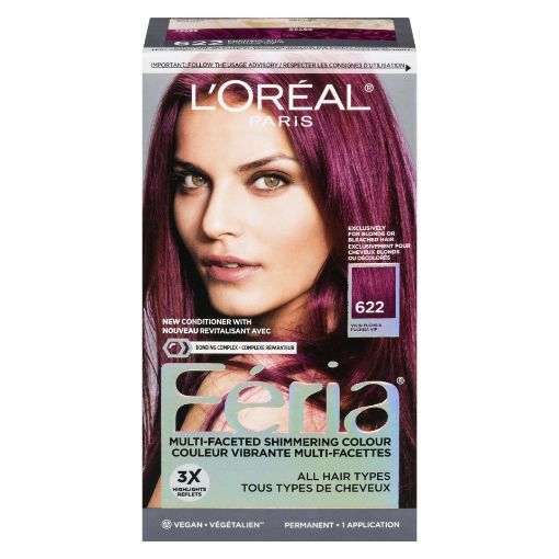 Picture of LOREAL FERIA HAIR COLOUR - METROPCL VIVID FUCHSIA 622                      