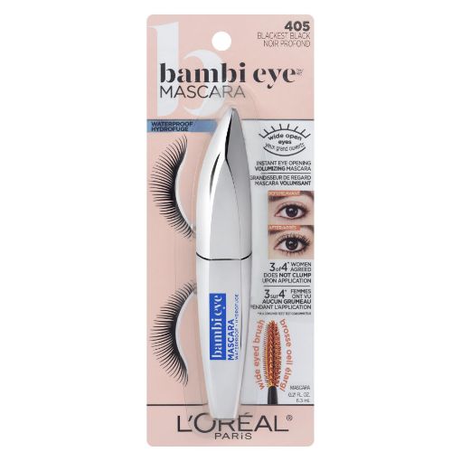 Picture of LOREAL BAMBI EYE MASCARA - BLACKEST BLACK WTP 8.5ML                        