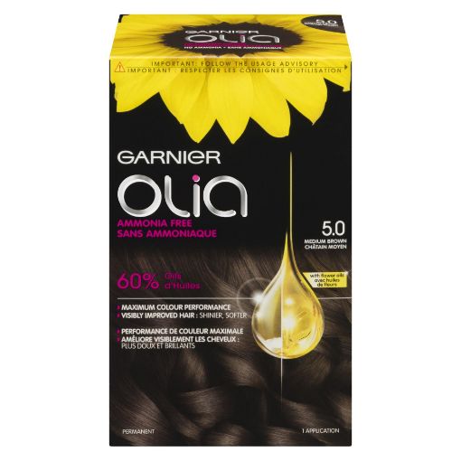 Picture of GARNIER OLIA HAIR COLOUR - MEDIUM BROWN #5                                 