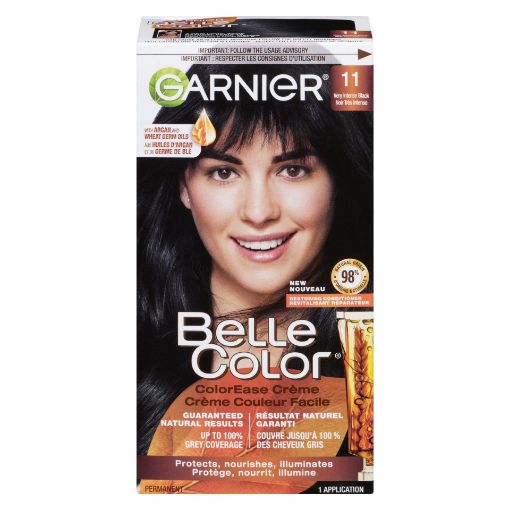 Picture of GARNIER BELLE COLOR HAIR COLOUR - VERY INTENSE BLACK #11                   
