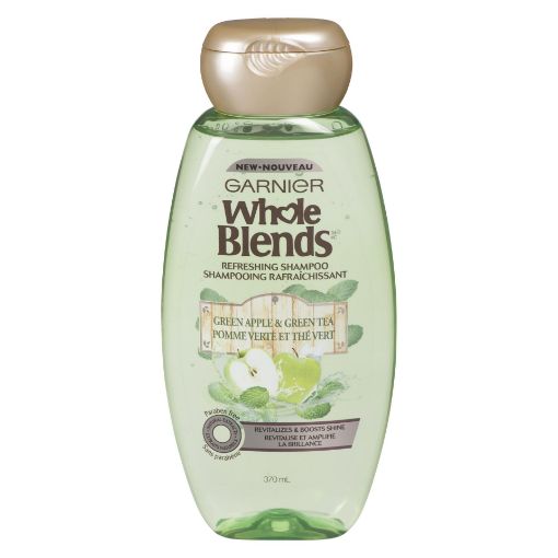 Picture of GARNIER WHOLE BLEND - APPLE GREEN TEA - SHAMPOO 370ML