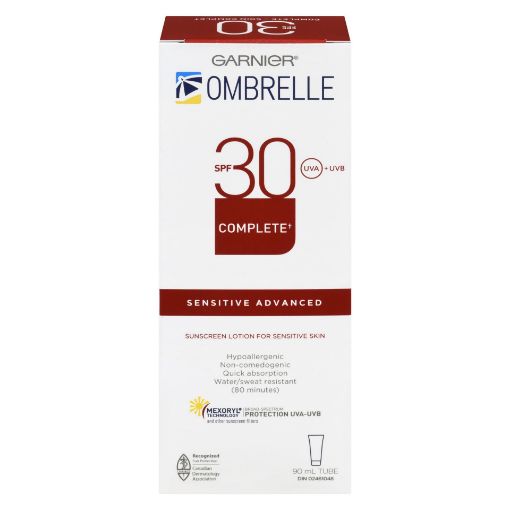 Picture of GARNIER OMBRELLE COMPLETE SENSITIVE ADVANCED LOTION SPF30 90ML             