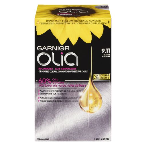 Picture of GARNIER OLIA HAIR COLOUR - SILVER SMOKE #9.11                              