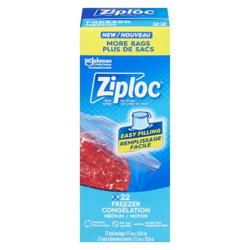 Picture of ZIPLOC FREEZER BAG - MEDIUM 19S                                            