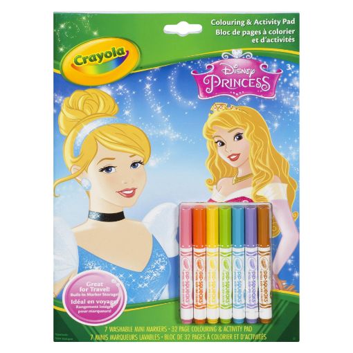 Picture of CRAYOLA COLOURING ACTIVITY PAD - DISNEY PRINCESS                           