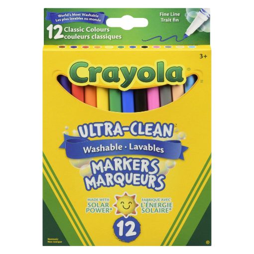 Picture of CRAYOLA WASHABLE FINE LINE MARKERS - ORIGINAL 12S                          
