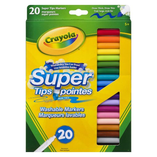 Picture of CRAYOLA SUPER TIP WASHABLE MARKERS 20S