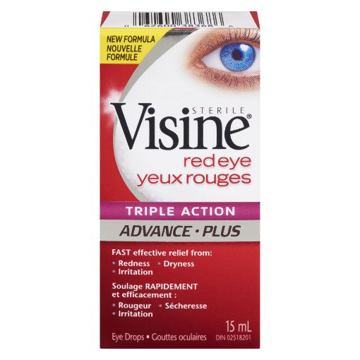 Picture of VISINE ADVANCE EYE DROPS - TRIPLE ACTION 15ML