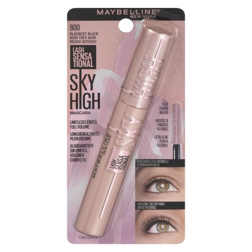 Picture of MAYBELLINE LASH SENSATIONAL SKY HIGH MASCARA - BLACKEST BLACK