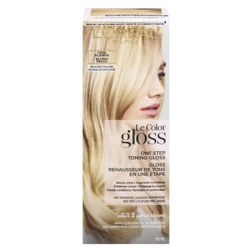 Picture of LOREAL LE COLOR TONING GLOSS - COOL BLONDE 118ML