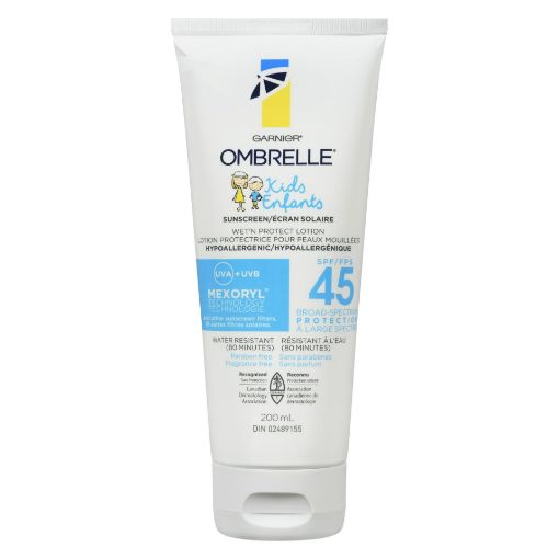Picture of GARNIER OMBRELLE KIDS WET N PROTECT SPF45 200ML                            