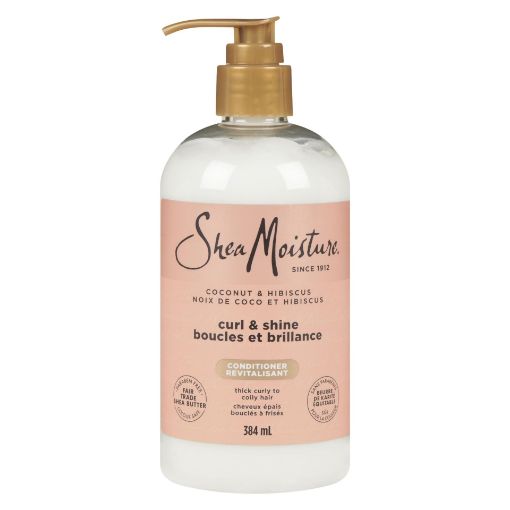 Picture of SHEA MOISTURE COCONUT and HIBISCUS CONDITIONER -  CURL + SHINE 384ML