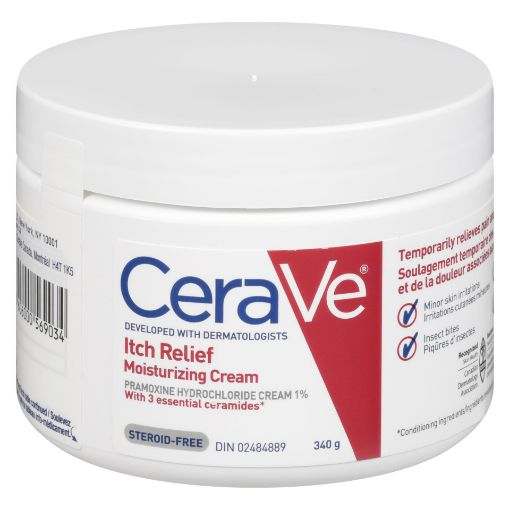 Picture of CERAVE ITCH RELIEF STEROID FREE MOISTURIZING CREAM 340GR