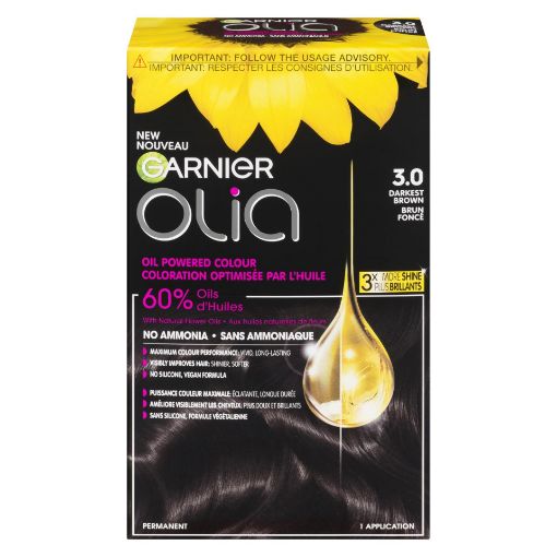 Picture of GARNIER OLIA HAIR COLOUR - DARKEST BROWN 3.0