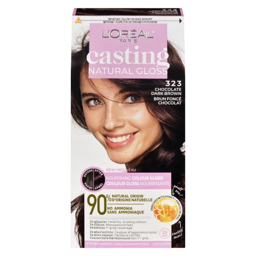 Picture of LOREAL CASTING NATURAL GLOSS HAIR COLOUR -  #323 BROWN CHOCOLAT