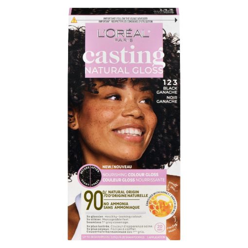 Picture of LOREAL CASTING NATURAL GLOSS HAIR COLOUR -  #123 BLACK GANACHE
