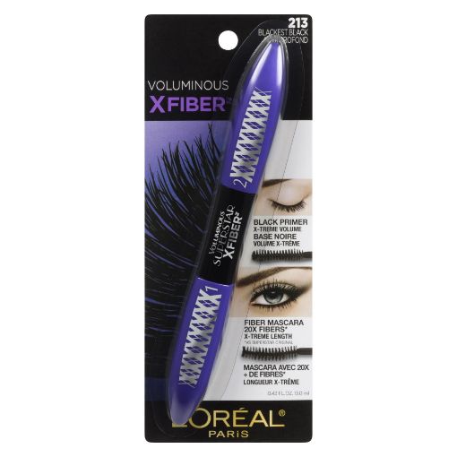 Picture of LOREAL VOLUMINOUS XFIBER MASCARA - BLACKEST BLACKSH                        