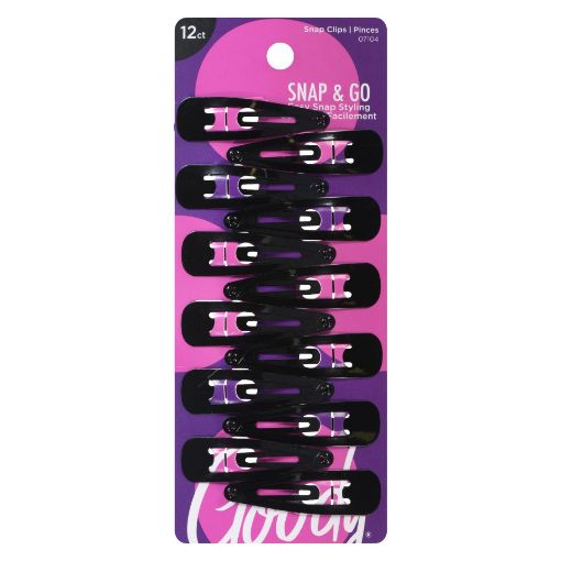 Picture of GOODY CLASSICS CONTOUR CLIPS - BLACK 12S