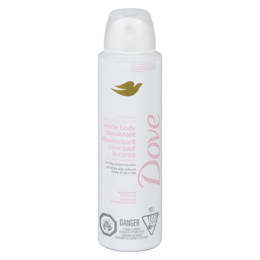 Picture of DOVE WHOLE BODY DEODORANT SPRAY RASPBERRY +ROSE 113GR