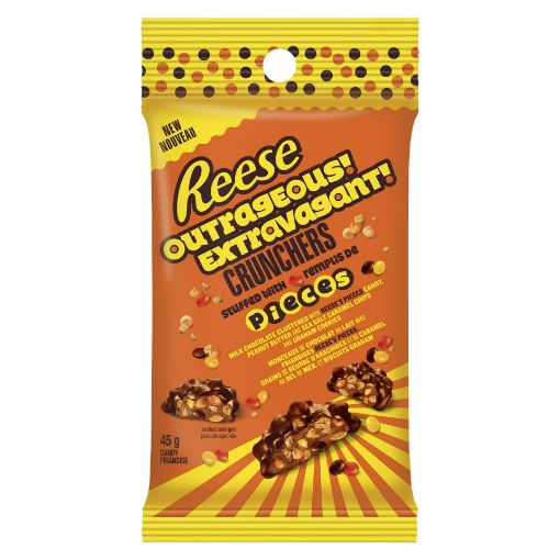 Picture of REESE OUTRAGEOUS CRUNCHERS TUBE 45GR                                       