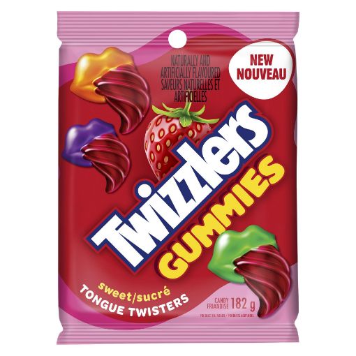 Picture of TWIZZLERS GUMMIES TONGUE TWISTERS - SWEET 182GR                            